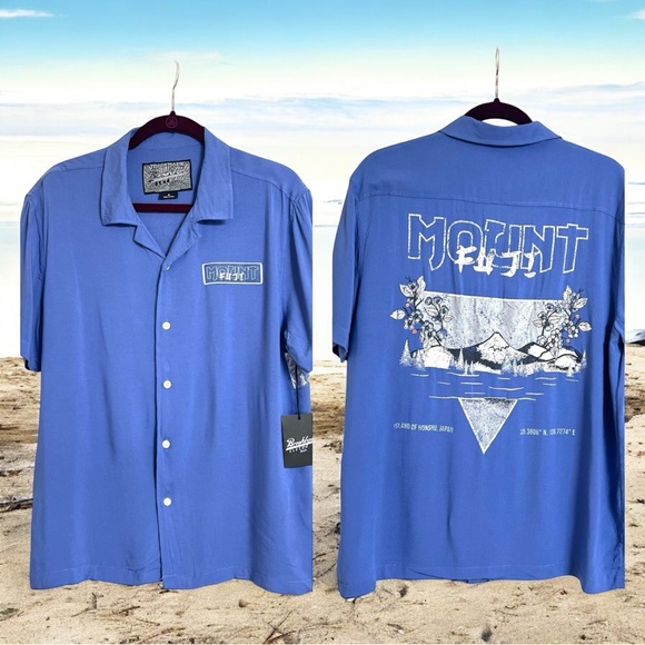 Trademark Brooklyn Cloth Men’s Shirt Short Sleeves Collared‎ - Picture 1 of 14